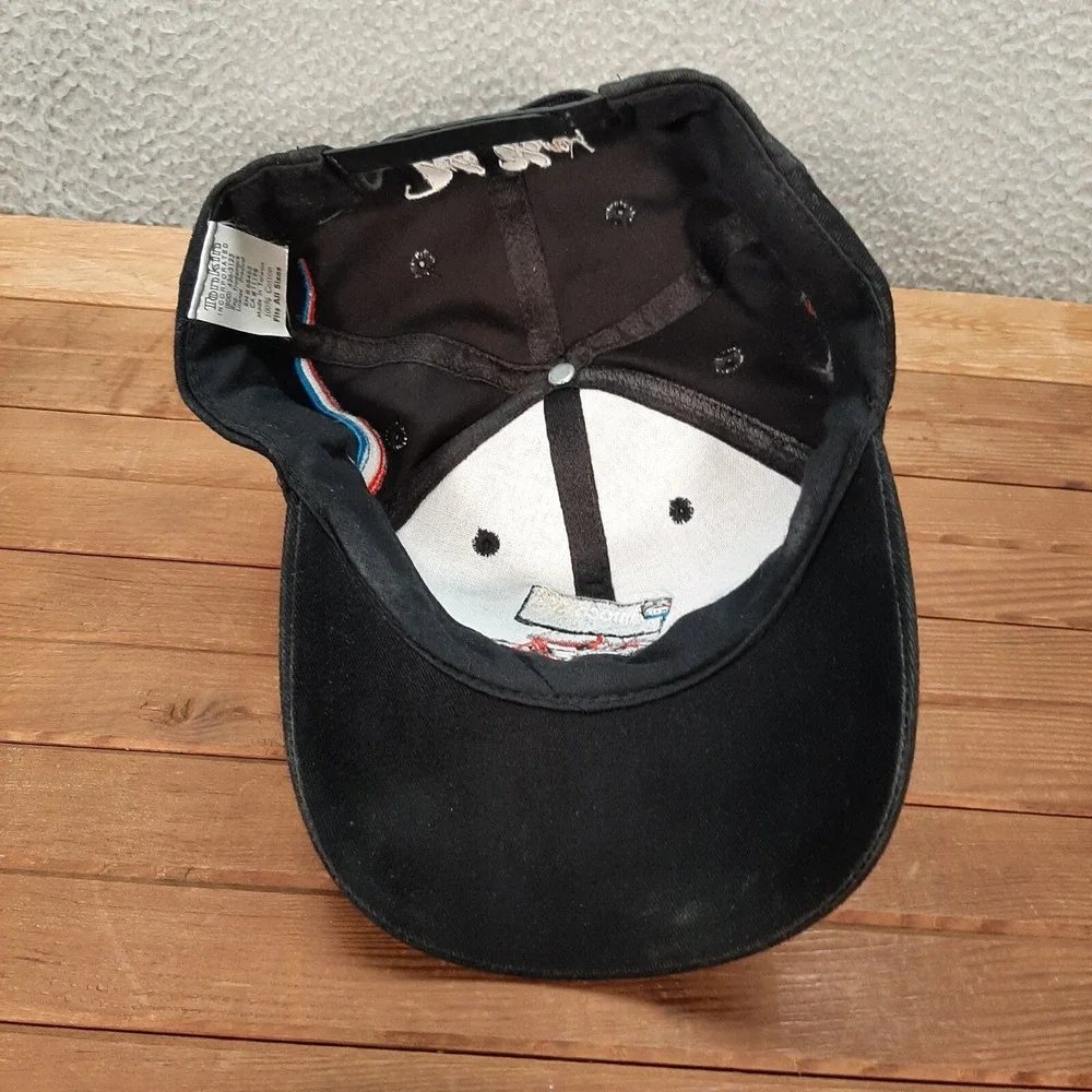 Vintage Nascar Hat Adult Black Snapback Cap Dave Blaney Amoco 1990s‎ Y2K Racing
